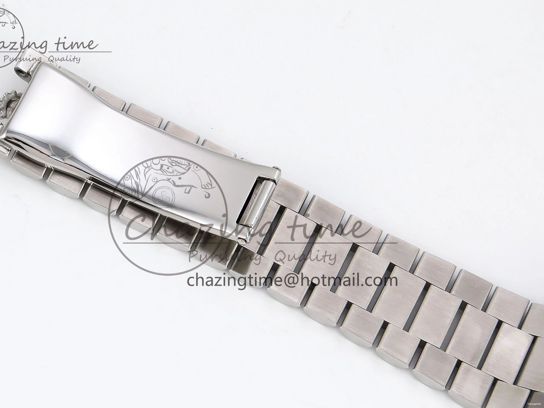 Weight) DayDate Ice JDF Steel 40 904L on SS VR3255 Bracelet Textured Blue President V3 (Gain Dial 0114